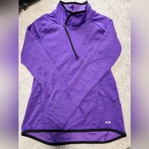 Champion Purple Quarter-Zip Sweatshirt